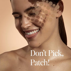 Closeup of the patch featuring clove oil suggesting soothing care.