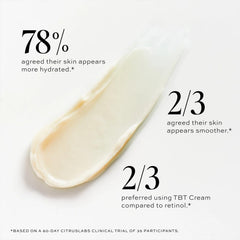 DIME TBT Cream night routine application suggests gentle, incremental use.