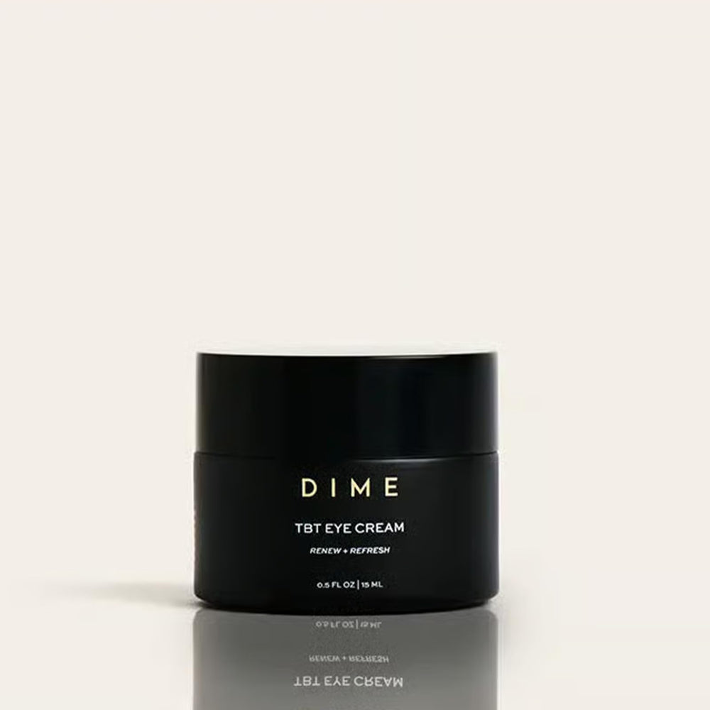 DIME TBT Eye Cream bakuchiol focus highlighting plant-based care.
