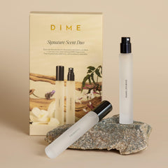 DIME Vegan cruelty-free symbol confirms guilt-free fragrance enjoyment.