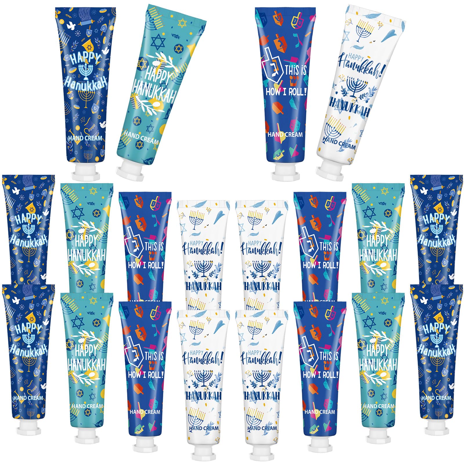 Dimsile 20-pcs Jewish-themed hand cream set, ideal for gifting at celebrations.