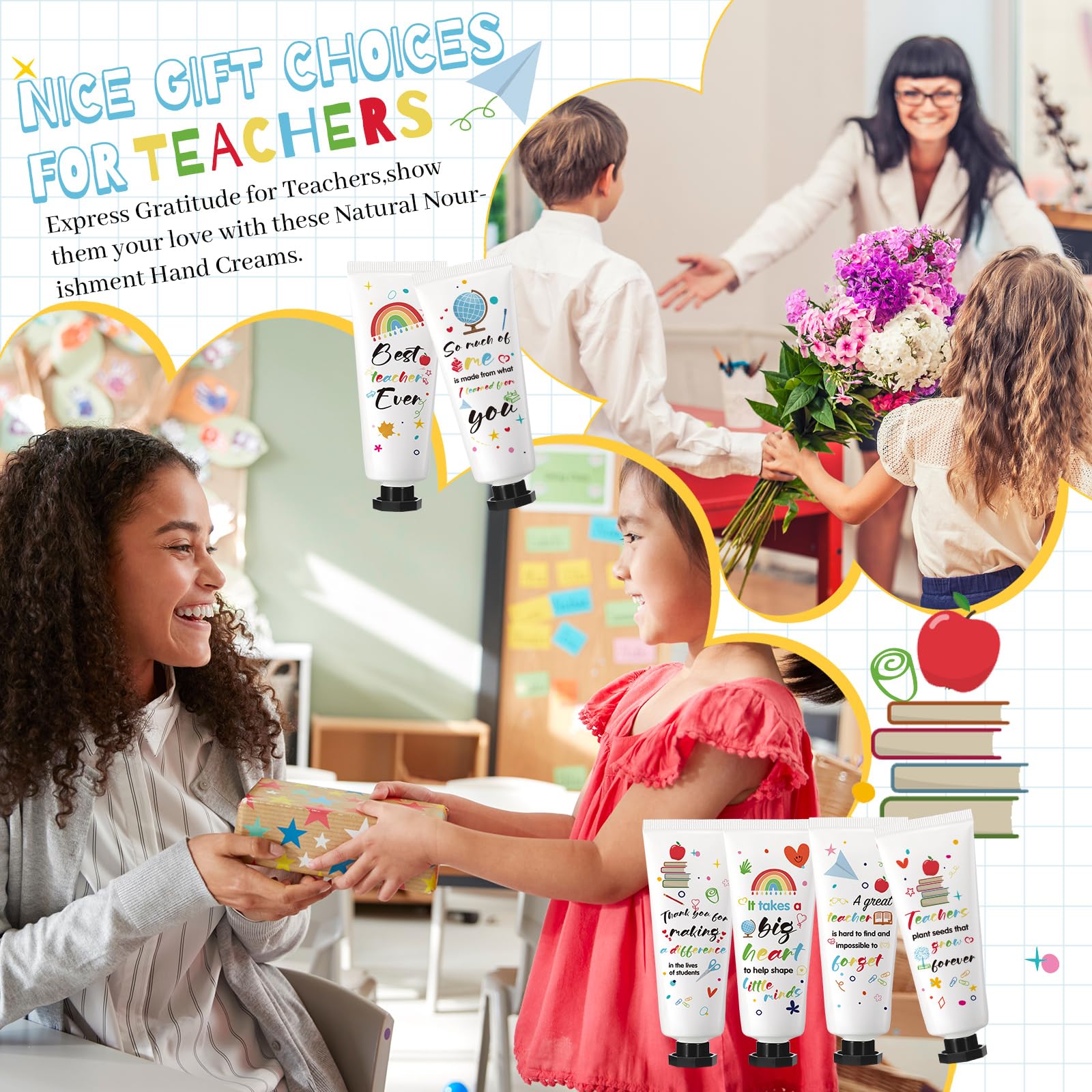 Dimsile packaging display for back-to-school teacher gifts
