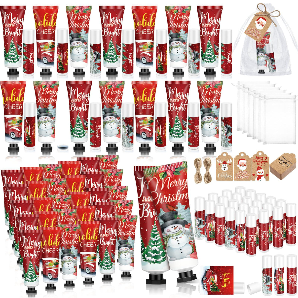 Dimsile Christmas hand lotion bottle with festive design for hydrating hands during holidays.