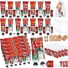 Dimsile Christmas hand lotion bottle with festive design for hydrating hands during holidays.
