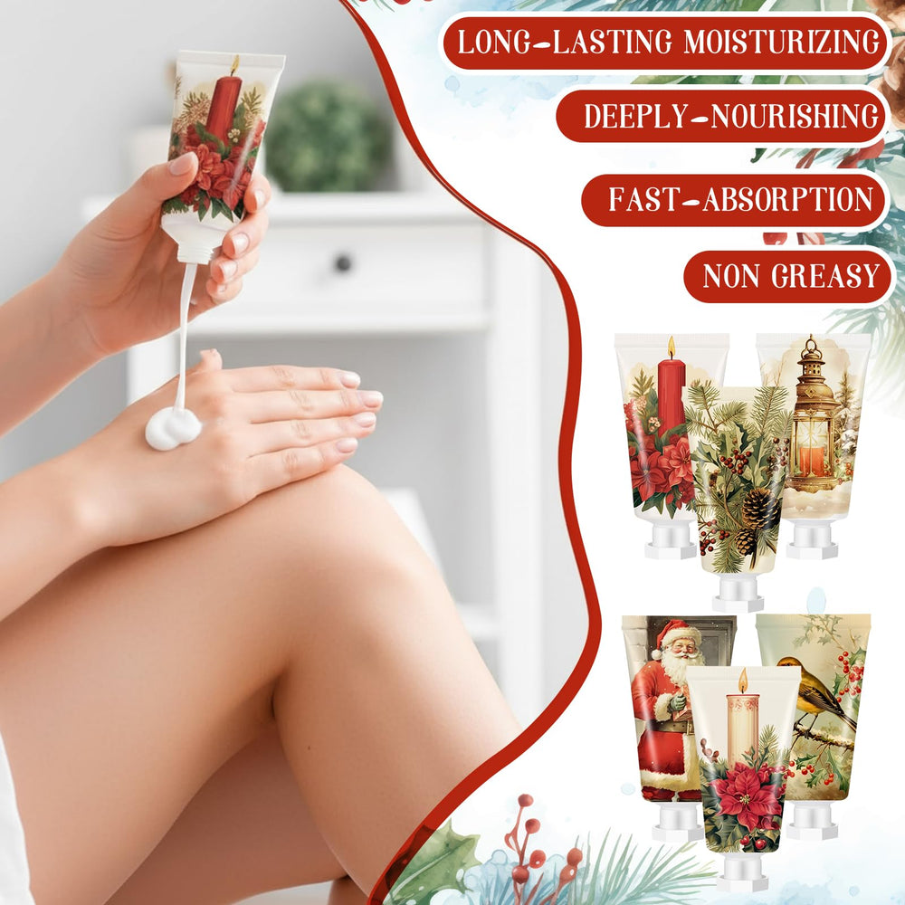 Dimsile Christmas mini lotion with coconut pattern for on-the-go hydration