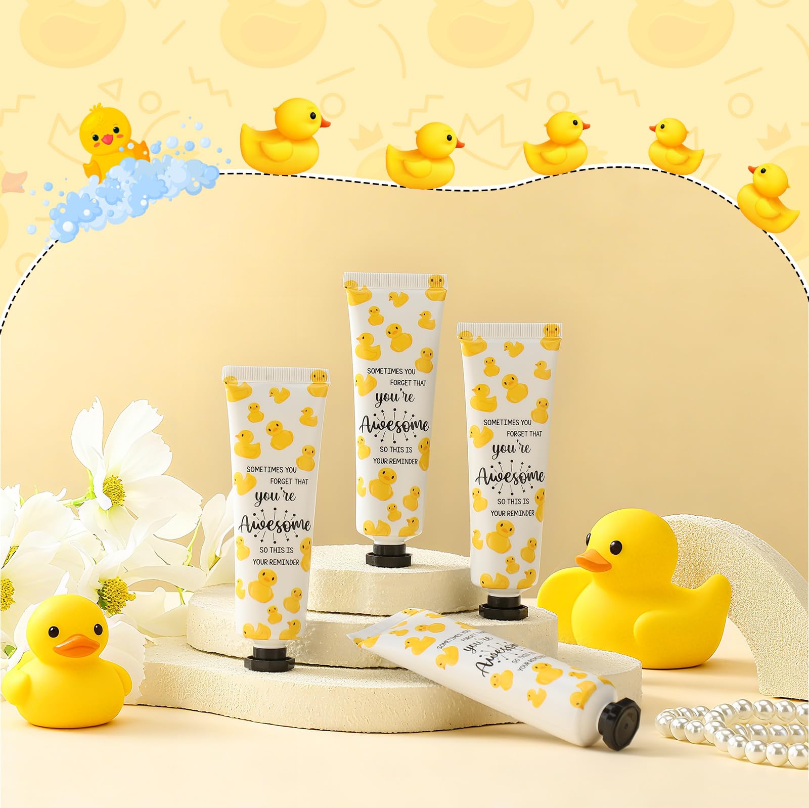 Dimsile hand cream texture showing quick-absorbing, non-greasy formula