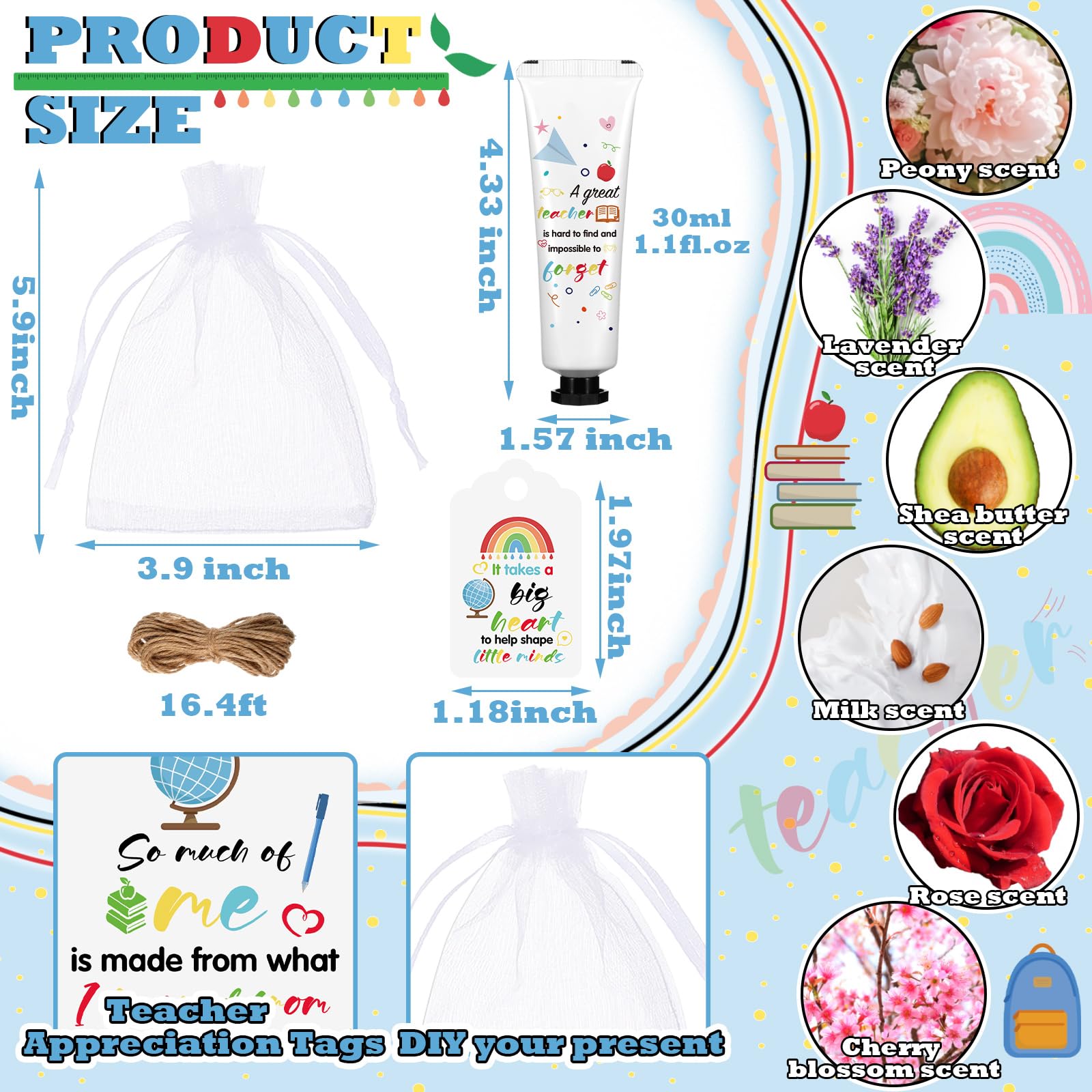 Dimsile white organza bag highlights premium gift presentation.