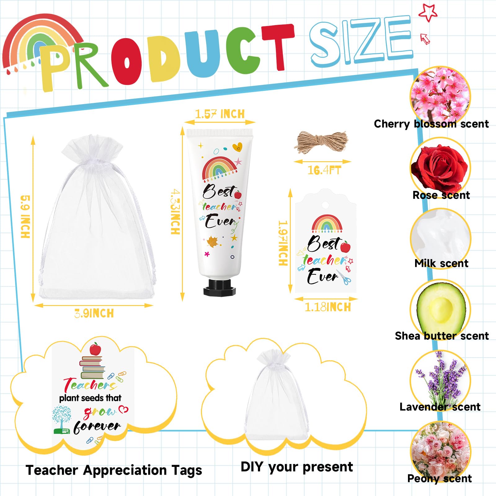 Dimsile white organza pouches ready for elegant gift presentation