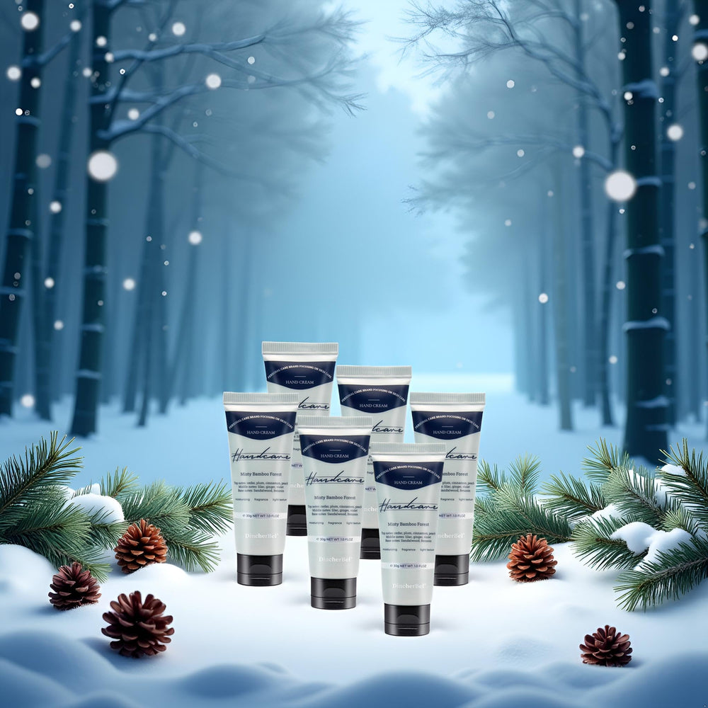 DincherBel 1oz hand cream tube ready for purse hydration throughout the day.