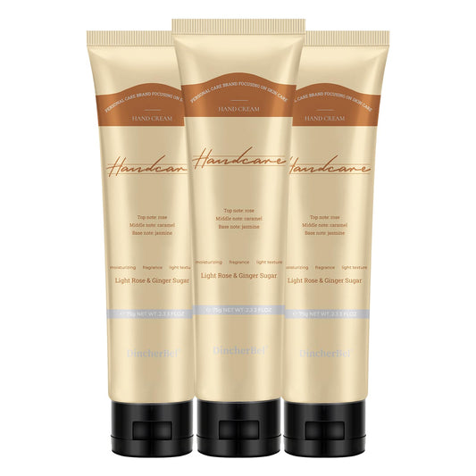 DincherBel 3-pack hand cream packaging, gift-ready set.