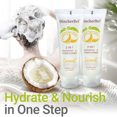 DincherBel 1 oz travel tube fits compact hotel dispensers.