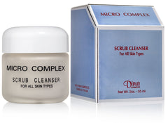 Dinur Cosmetics Micro Complex Deep Scrub with Dead Sea sand close-up promoting gentle exfoliation.