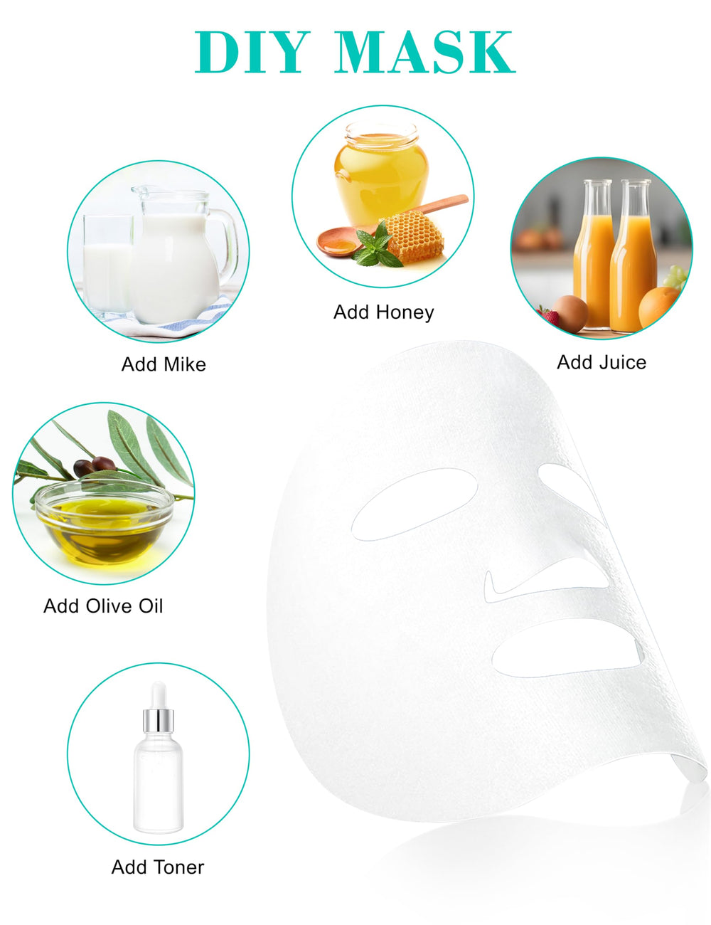 Dioche skin-friendly cotton texture communicates gentle contact on sensitive skin.
