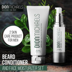 Dion Michaels 2-in-1 aftershave balm bottle for post-shave care