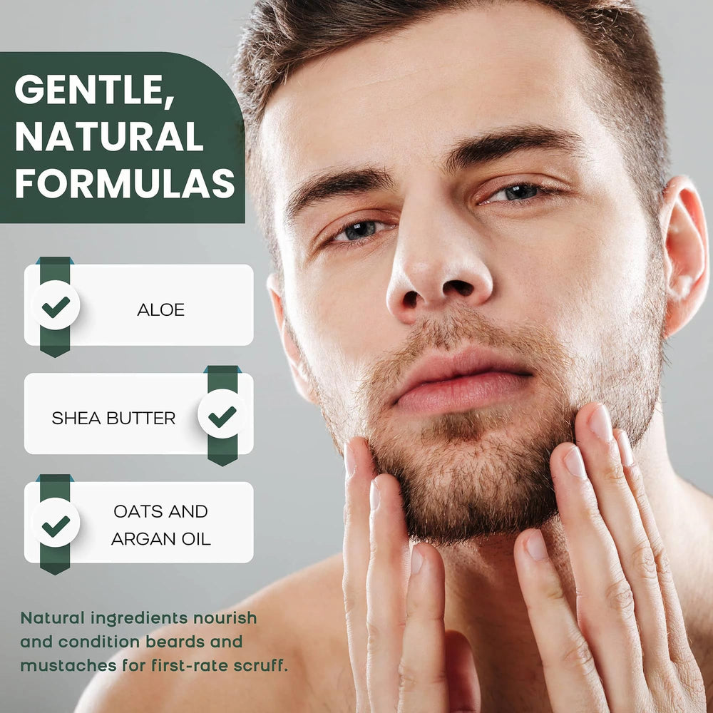 Dion Michaels beard care set image illustrating complete routine for face and beard