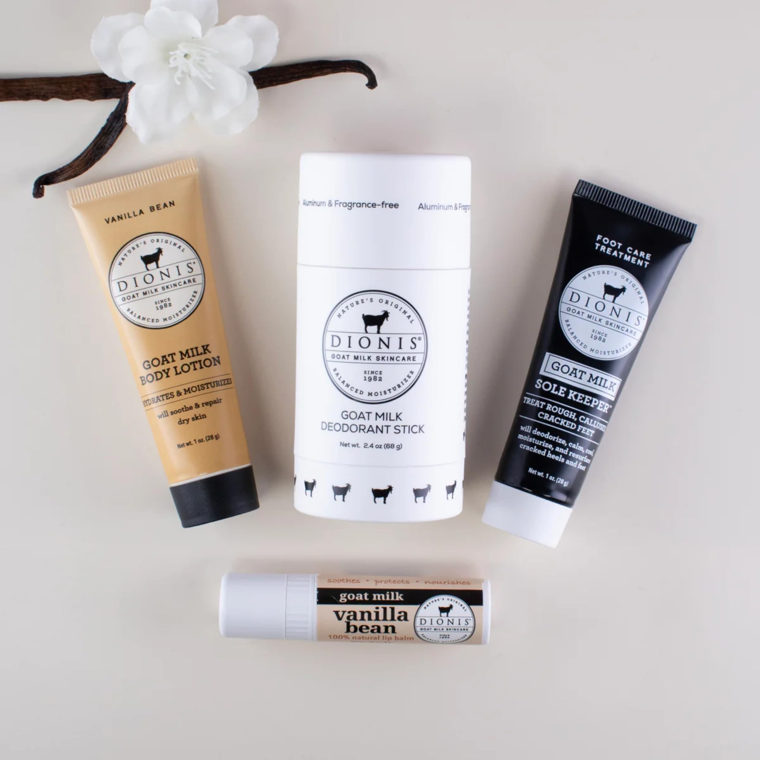 Dionis Aluminum-Free Deodorant Stick with orange oil offers gentle underarm protection.