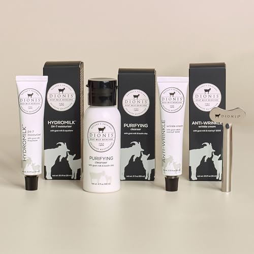 Dionis Core Collection mini packaging close-up for travel-friendly routine.
