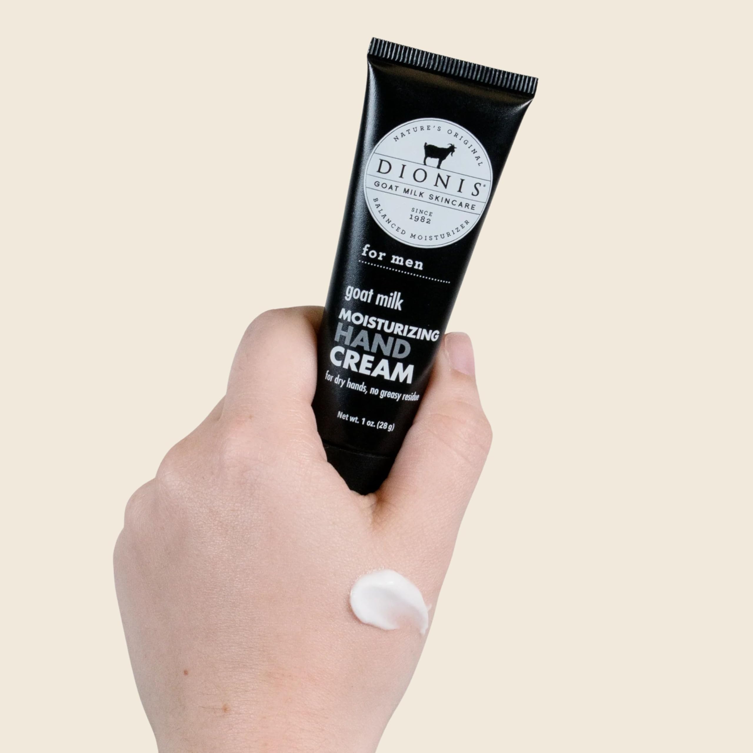 Dionis cruelty-free branding on box representing ethical skincare.