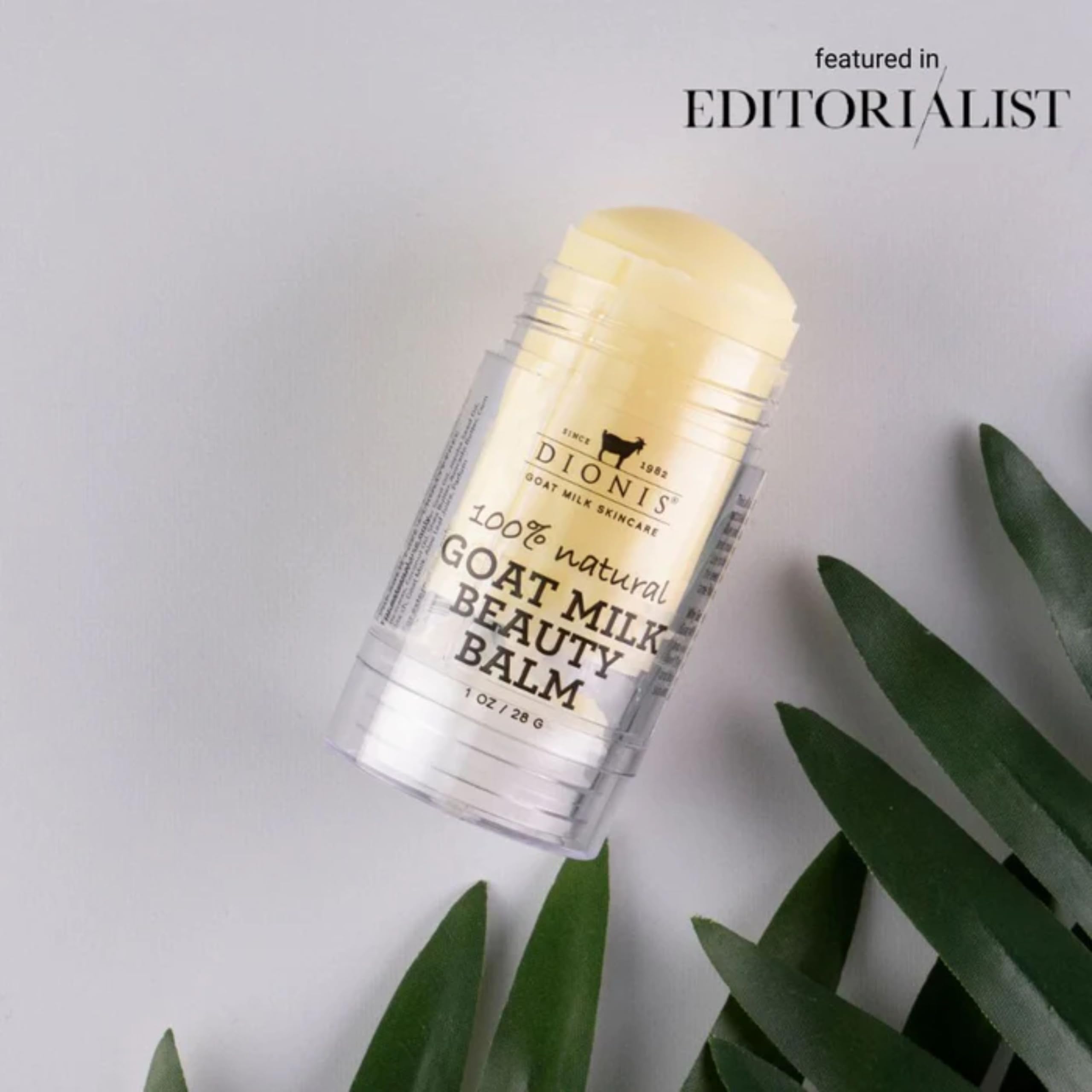 Dionis balm highlights cheekbones with a natural glow.