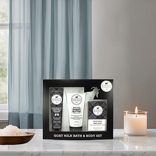Dionis nourishing triple-milled goat milk bar soap in cedarwood scent