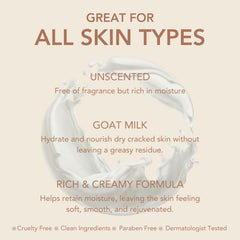 Dionis goat milk moisturizer provides non-greasy absorption and lasting moisture