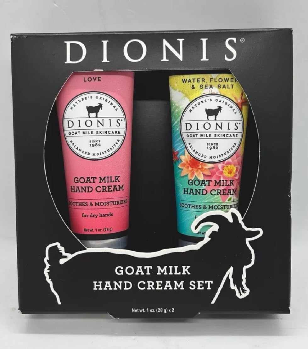 Dionis Goat Milk Hand Cream 2pc Set with two tubes for hydrated hands