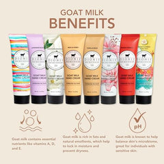 Dionis Goat Milk Hand Cream Expanded packaging—8-pack for convenient care.