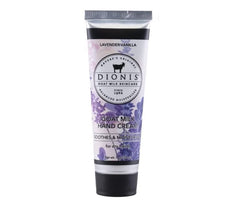 Dionis Goat Milk Hand Cream Lavender Vanilla 1oz texture closeup for hydration