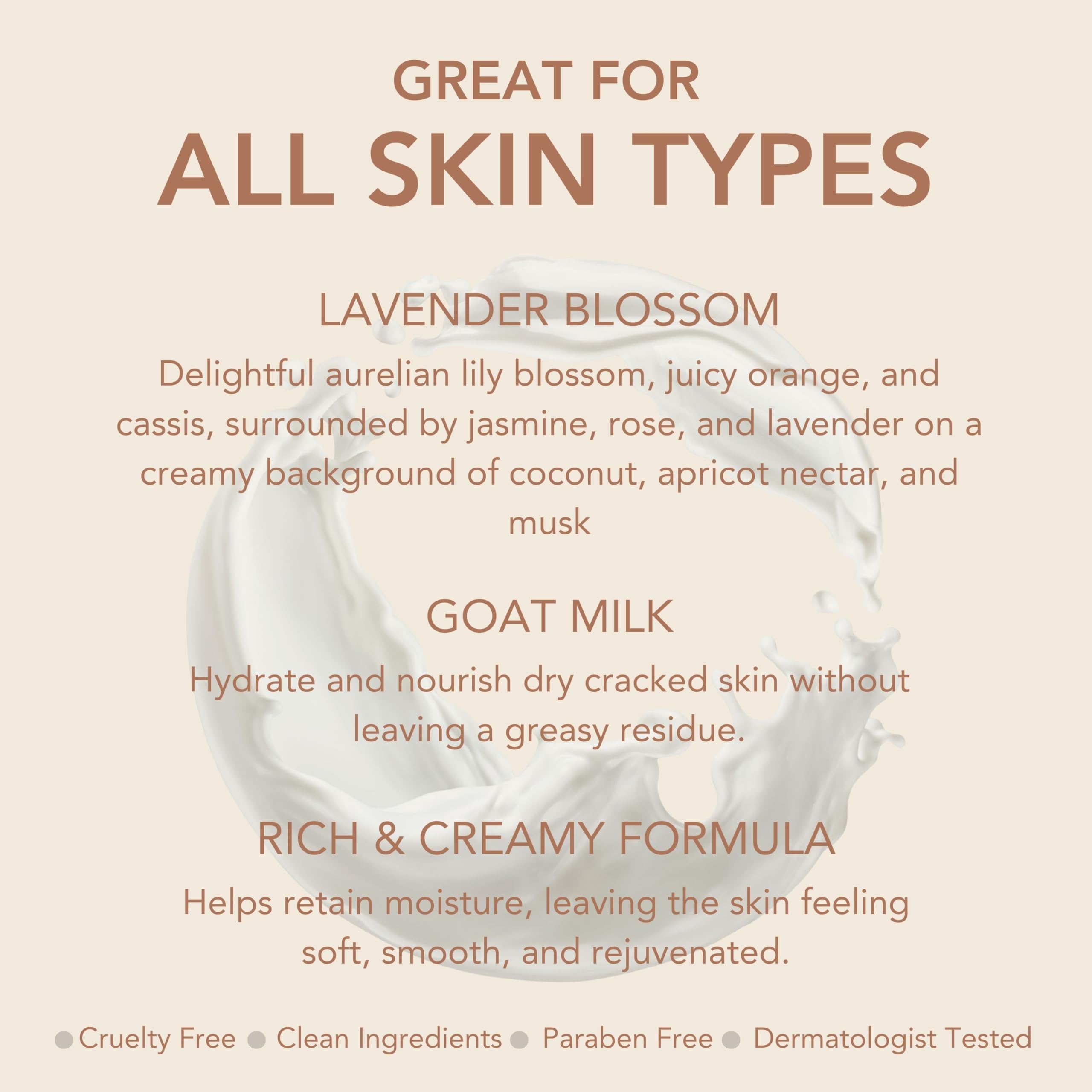 Dionis goat milk ingredients nourish skin with vitamins and lipids