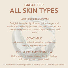 Dionis goat milk ingredients nourish skin with vitamins and lipids