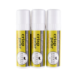 Dionis Goat Milk Lip Balm Crisp Pear 3-pack front for everyday moisture and pear flavor
