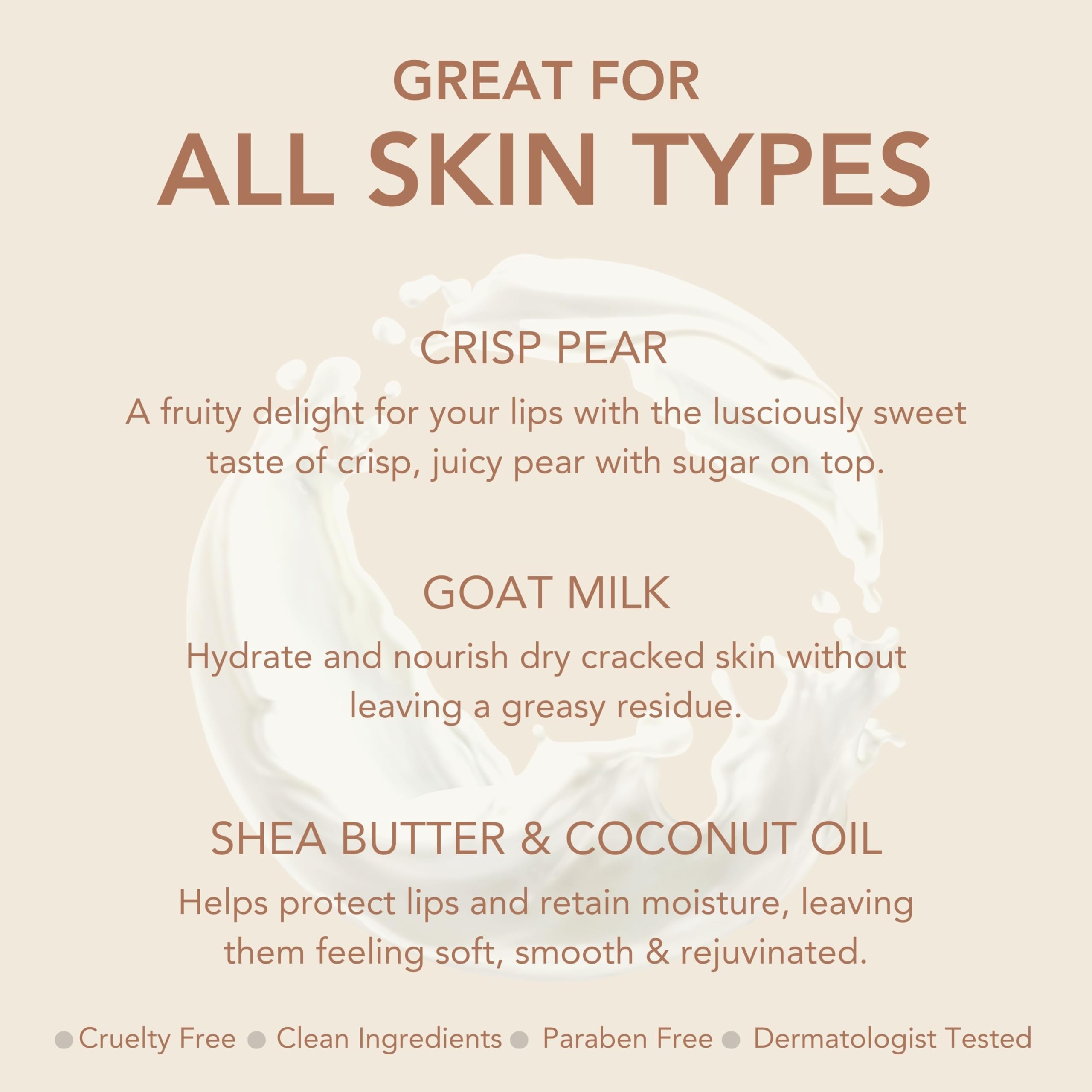 Dionis Goat Milk Lip Balm Crisp Pear 3-pack travel-ready edition invites on-the-go moisture