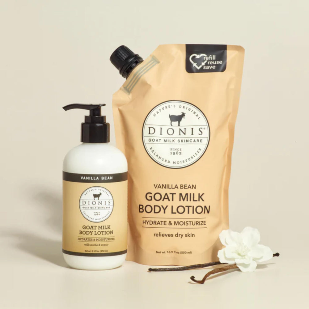 Gift set packaging with Dionis branding and product label