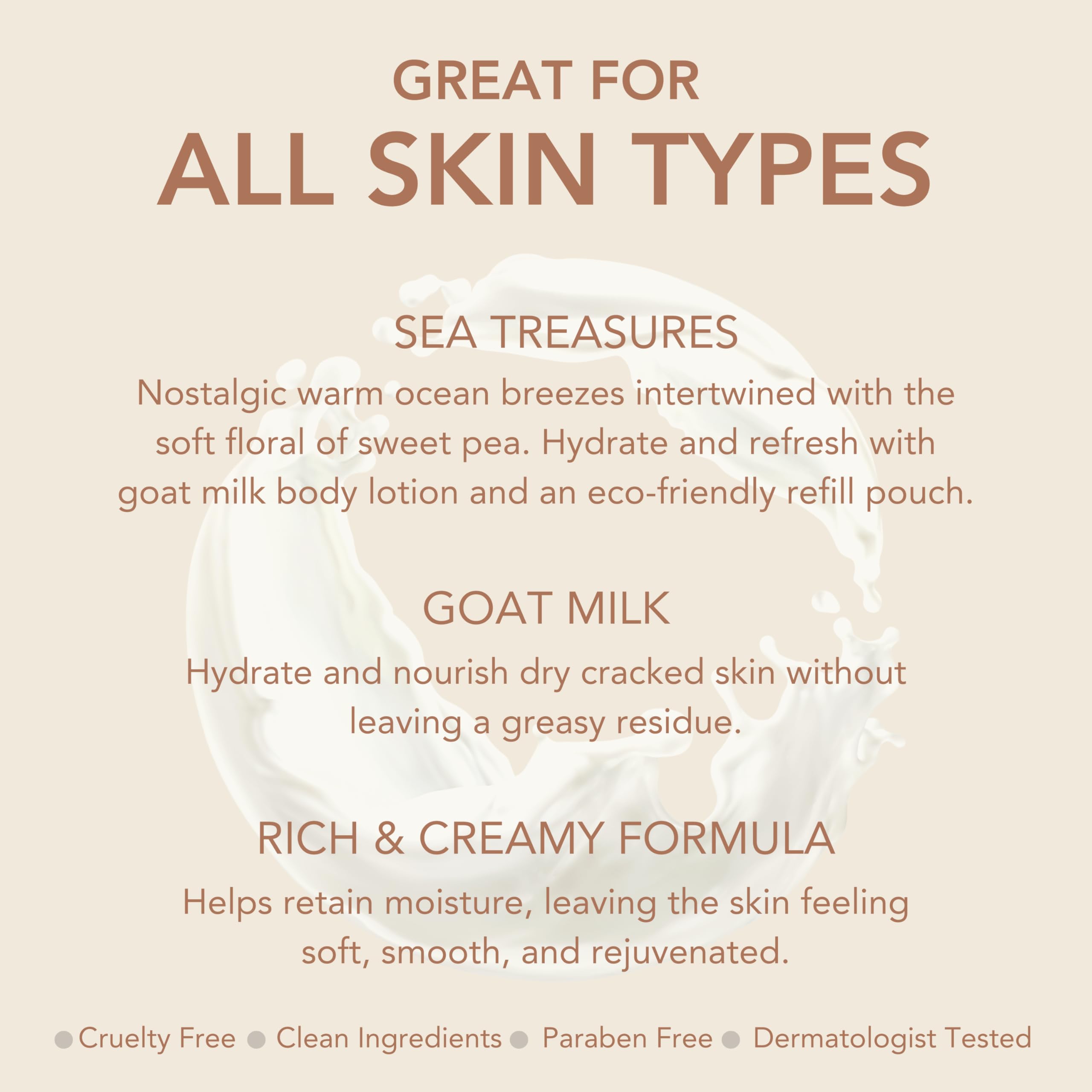 Dionis Goat Milk Lotion after-use skin looks soft and hydrated.