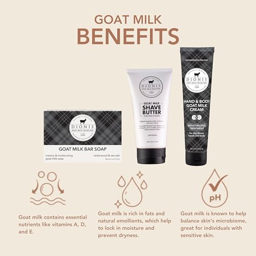 Dionis goat milk shave butter with cedarwood for a smooth shave