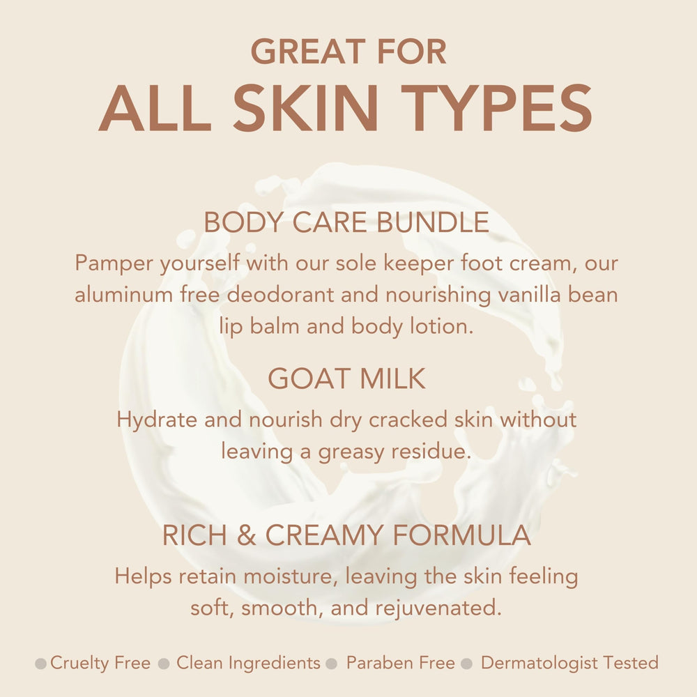 Dionis Goat Milk Vanilla Bean Lip Balm close-up highlights soothing shine and conditioning.