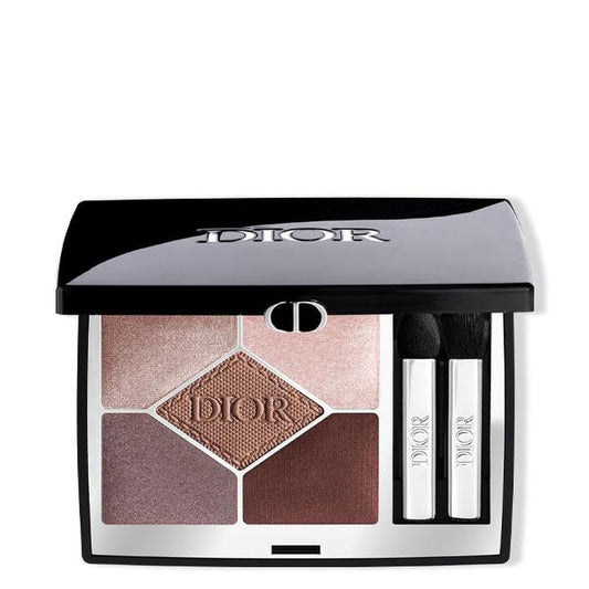 Dior DiorShow 5 Colors Soft Cashmere palette front view with creamy texture for smooth blending.