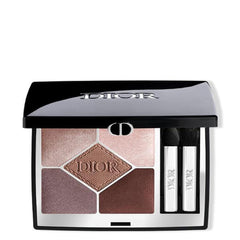 Dior DiorShow 5 Colors Soft Cashmere palette front view with creamy texture for smooth blending.