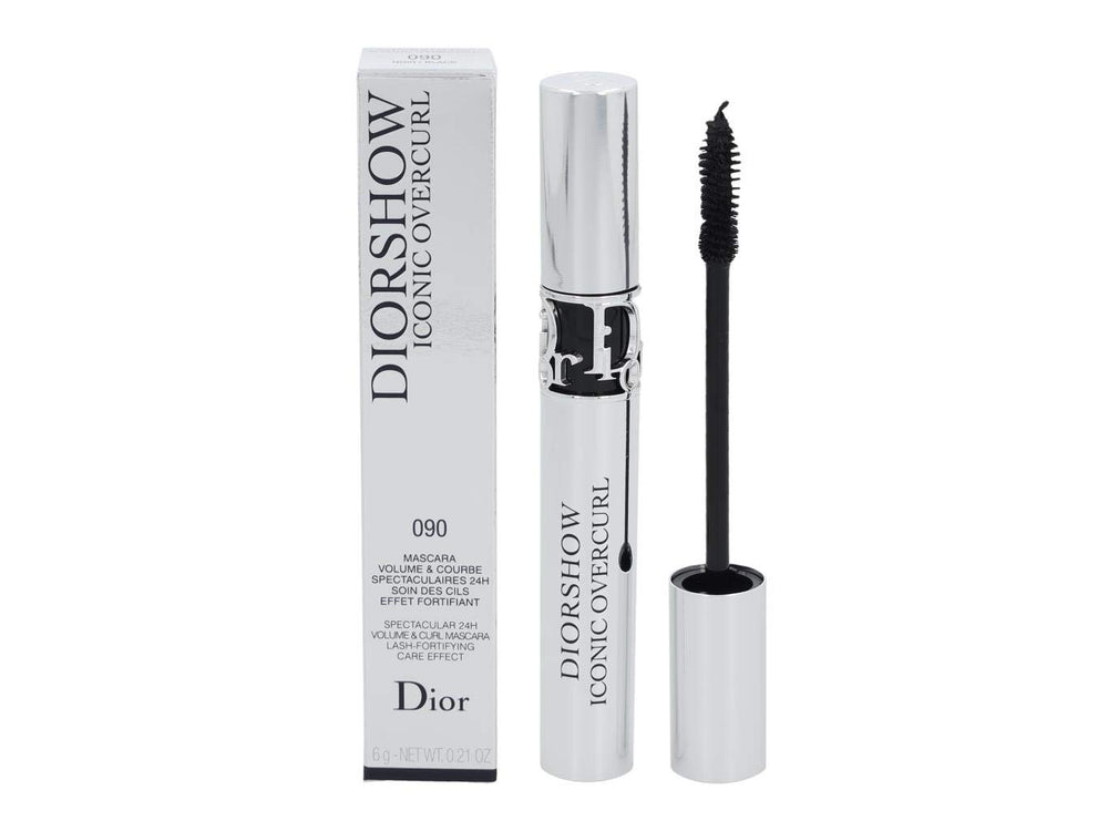 Dior Diorshow Iconic Overcurl bottle shows the 24-hour volume mascara for dramatic lashes