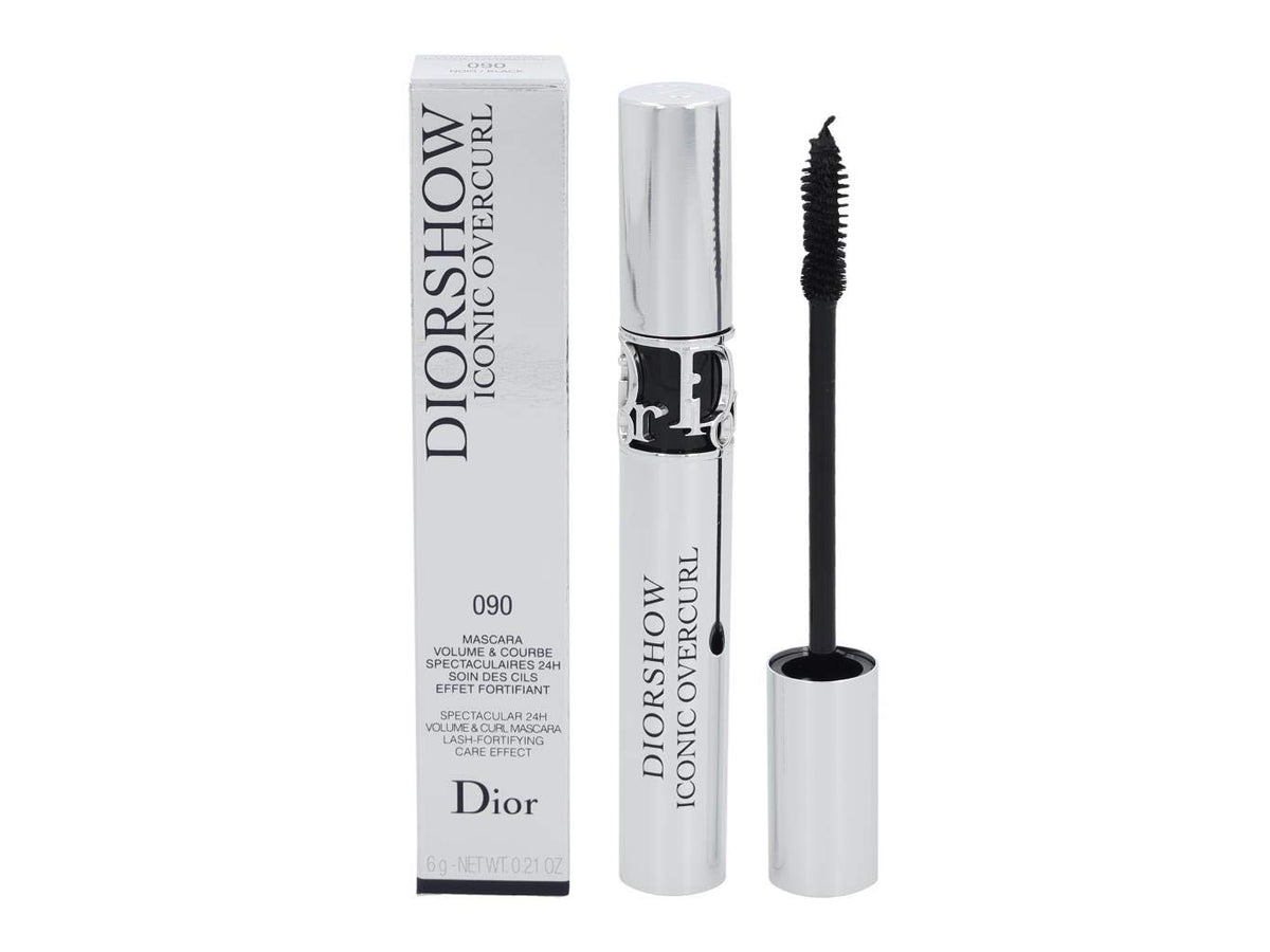 Dior Diorshow Iconic Overcurl bottle shows the 24-hour volume mascara for dramatic lashes