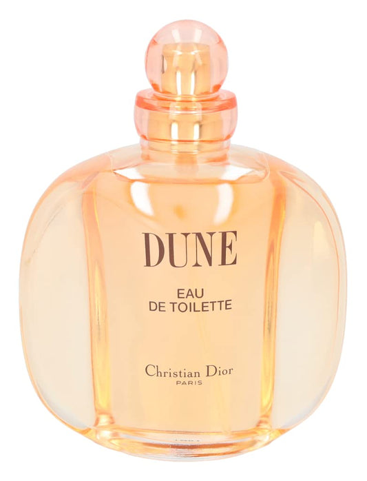 Dior Dune bottle sideview shows elegant lines for evening wear.