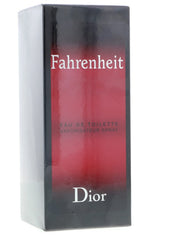 Close-up of Dior Fahrenheit spray bottle cap showing easy application and long-lasting impression.