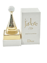 Dior J'adore Essence L'Or mini bottle cap closeup for on-the-go touch-ups