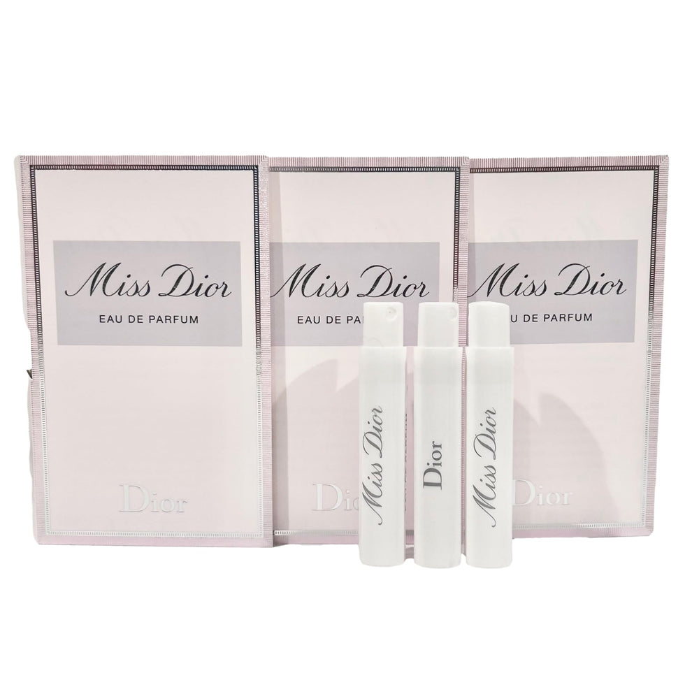 Dior Miss Dior sample 1ml bottle showcases a petite, travel-friendly scent experience.