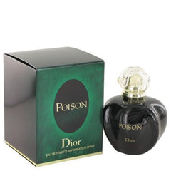 Dior Poison bottle close-up showing luxury design and lasting scent.