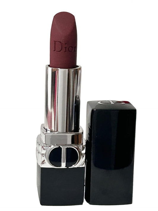 Dior Rouge Dior Lipstick 943 Euphoric Matte swatches show rich color and velvety finish.
