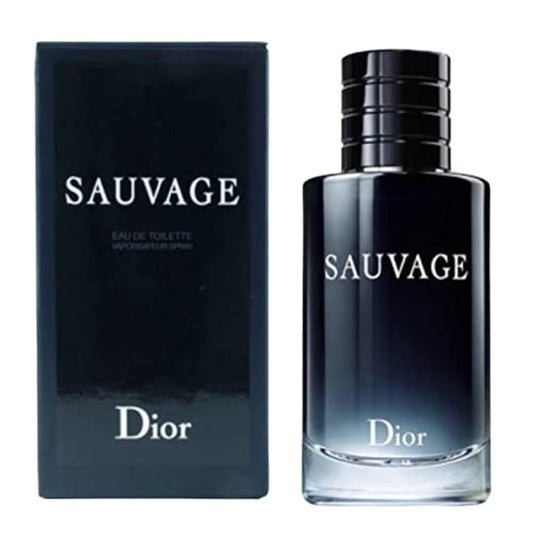 Dior Sauvage mini EDT bottle front view, ideal for travel and daily wear.