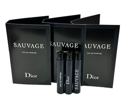 Dior Sauvage compact EDP vial trio ready for testing anywhere.