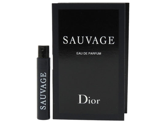 Dior Sauvage sample vial 0.03 oz for on-the-go scent testing.