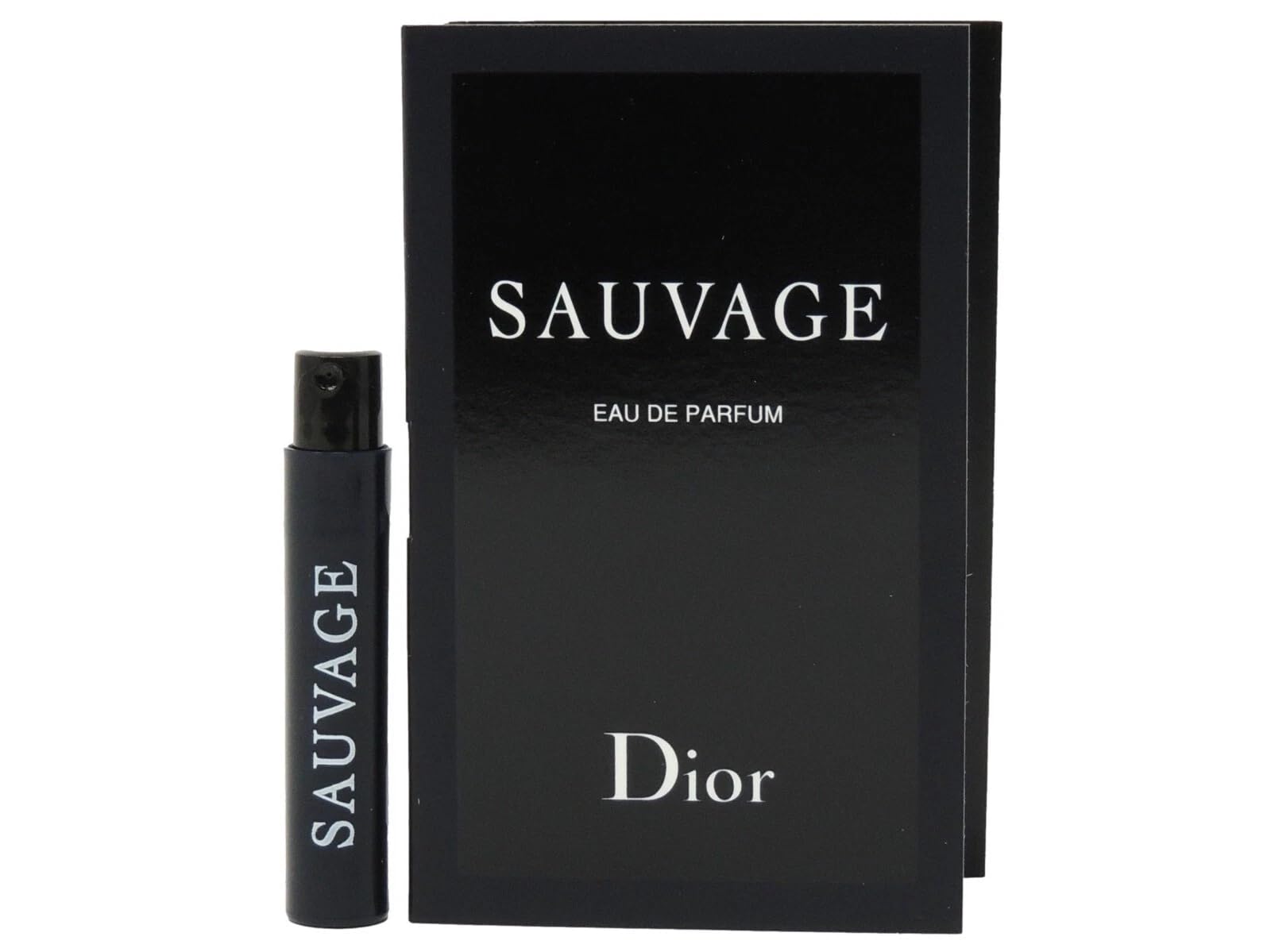 Dior Sauvage travel-size fragrance sample ideal for testing before purchase.
